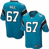 Nike Men & Women & Youth Panthers #67 Ryan Kalil Blue Team Color Game Jersey,baseball caps,new era cap wholesale,wholesale hats